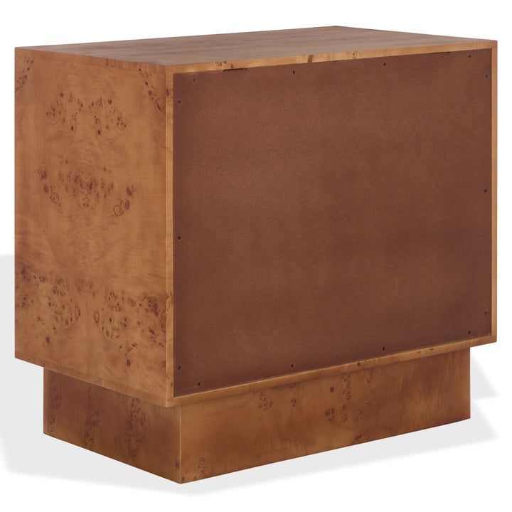 American Home Furniture Safavieh Couture Tessly Burl Veneer Chest