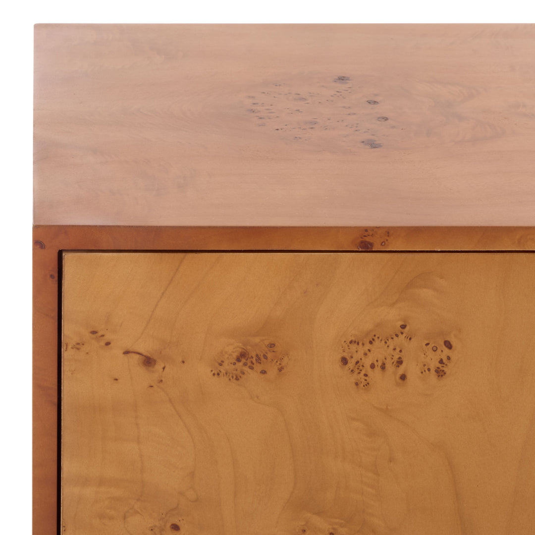 American Home Furniture Safavieh Couture Tessly Burl Veneer Chest