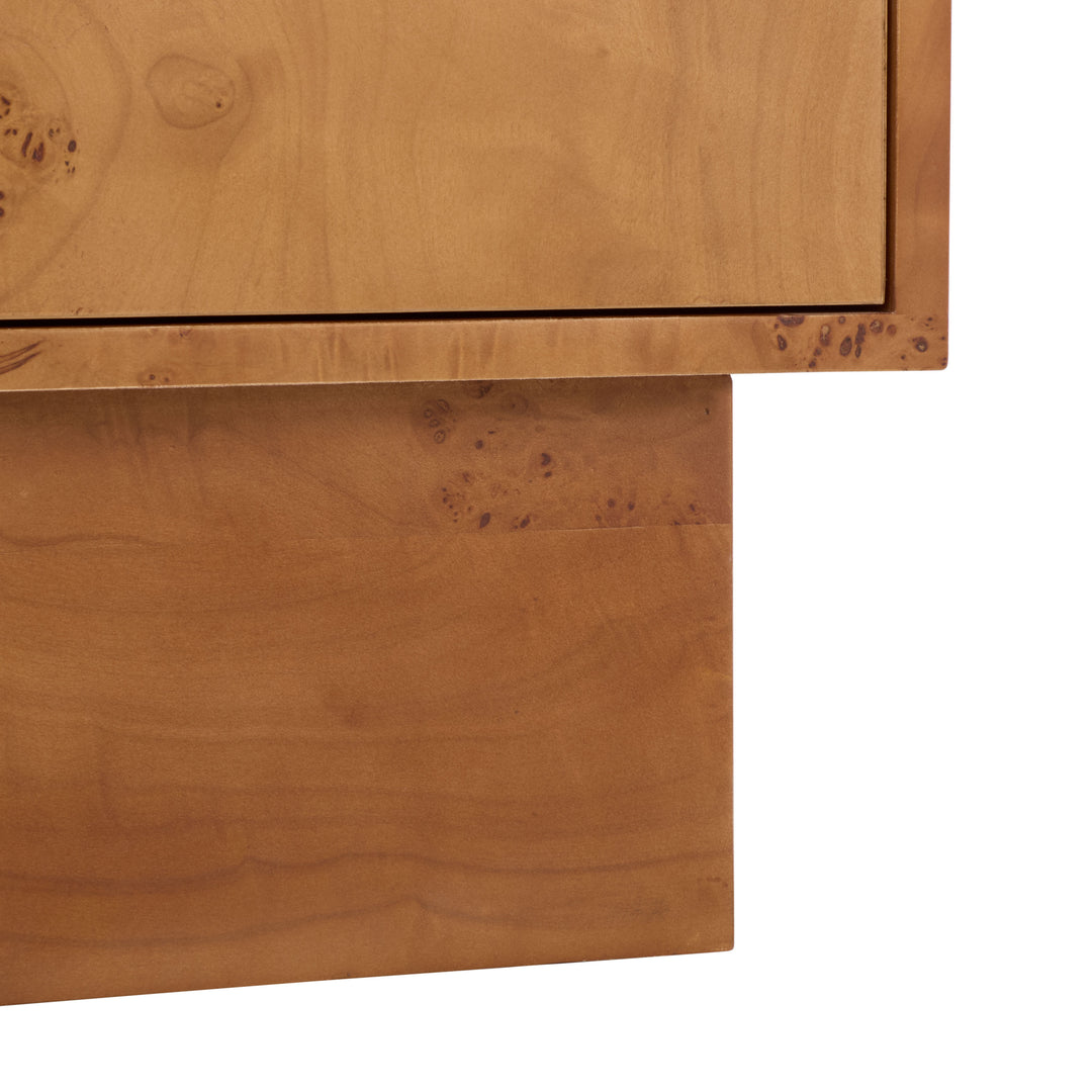 American Home Furniture Safavieh Couture Tessly Burl Veneer Chest