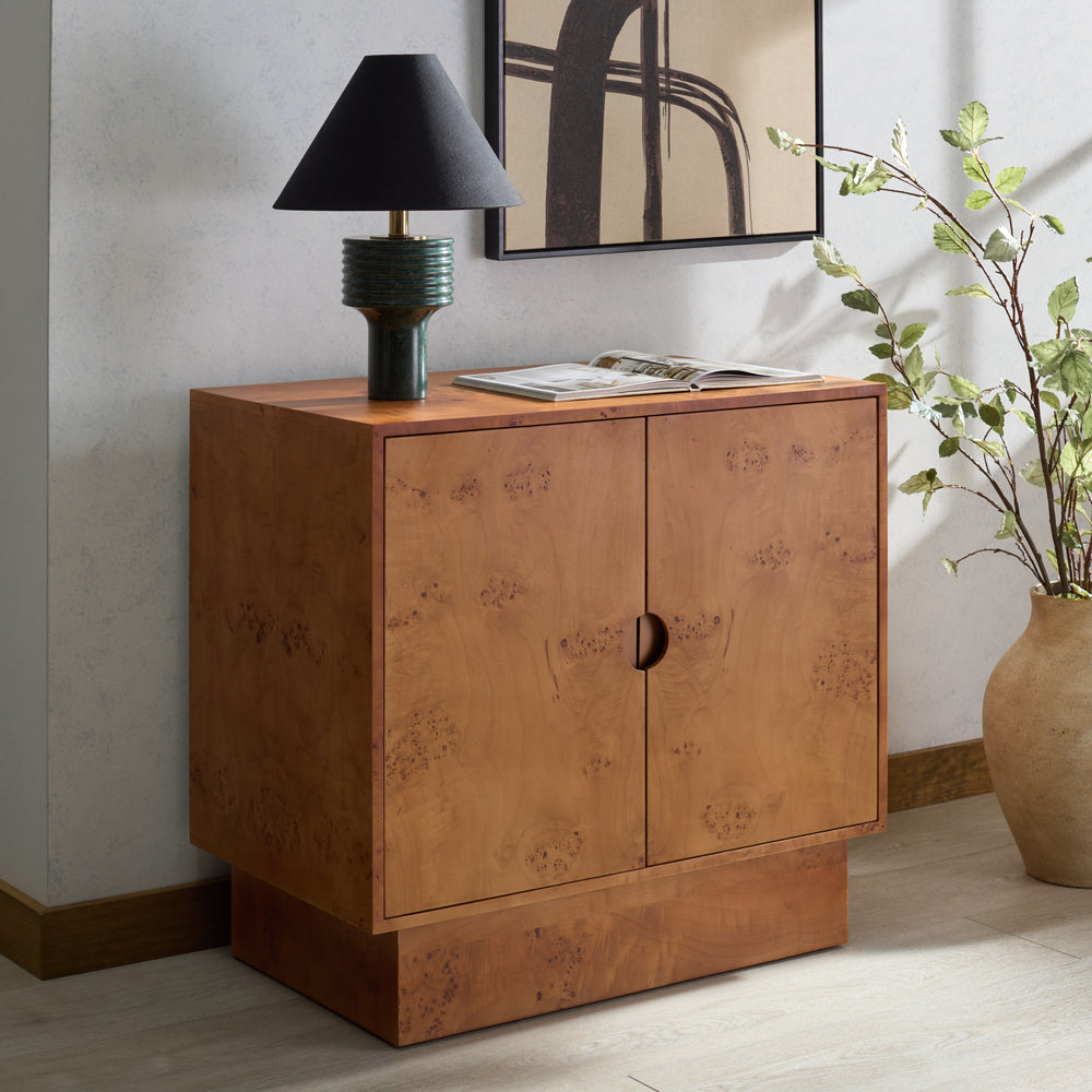 American Home Furniture Safavieh Couture Tessly Burl Veneer Chest