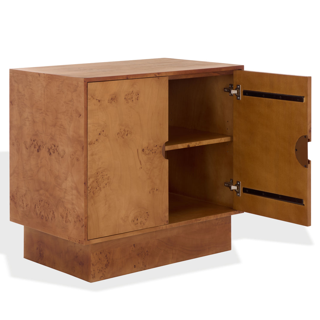 American Home Furniture Safavieh Couture Tessly Burl Veneer Chest