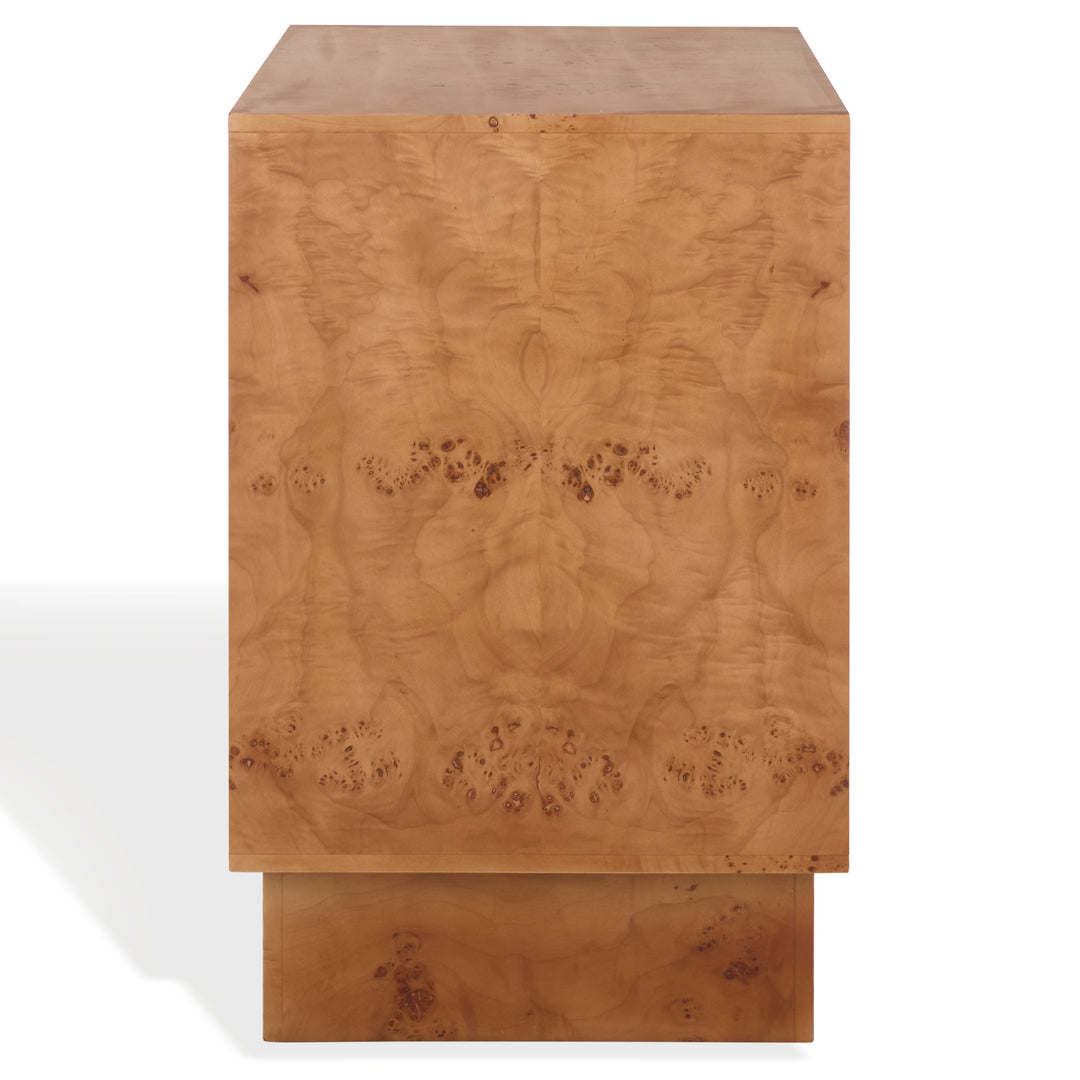 American Home Furniture Safavieh Couture Tessly Burl Veneer Chest