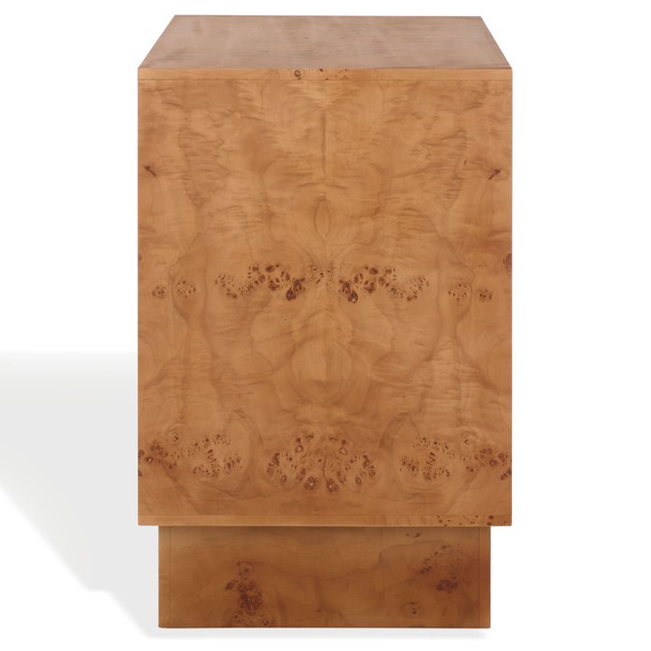 American Home Furniture Safavieh Couture Tessly Burl Veneer Chest