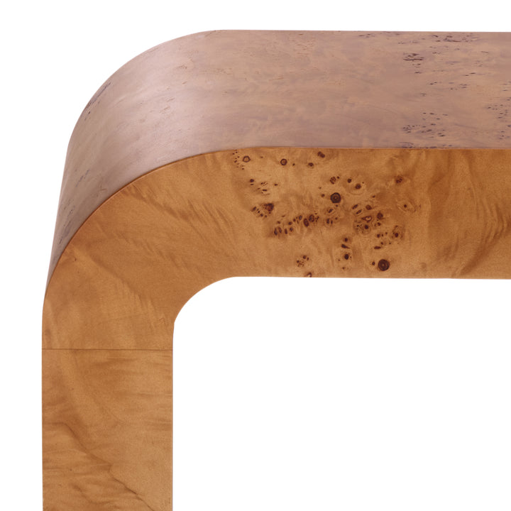 American Home Furniture Safavieh Couture Tessly Burl Veneer Console Table