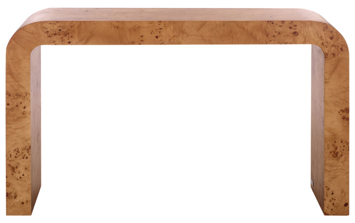 American Home Furniture Safavieh Couture Tessly Burl Veneer Console Table
