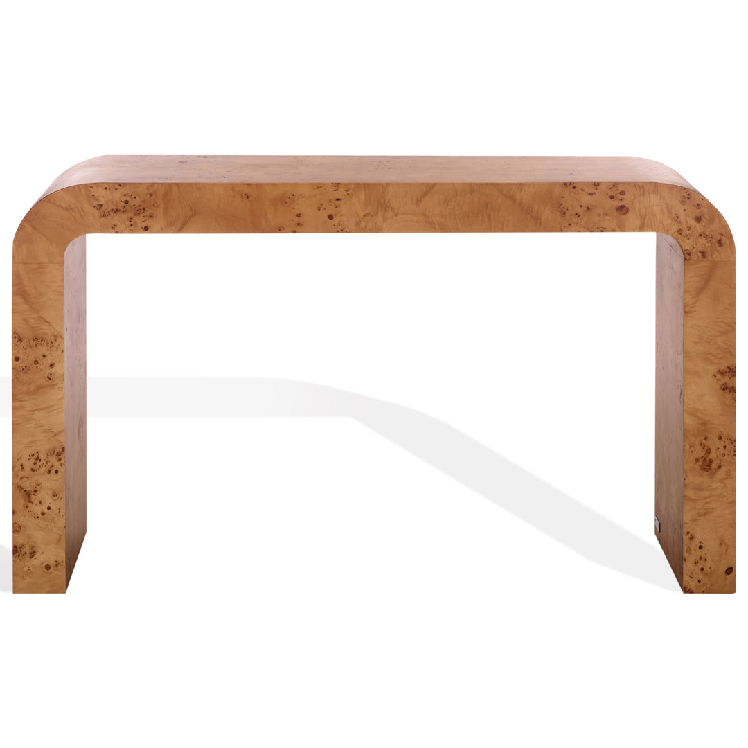 American Home Furniture Safavieh Couture Tessly Burl Veneer Console Table