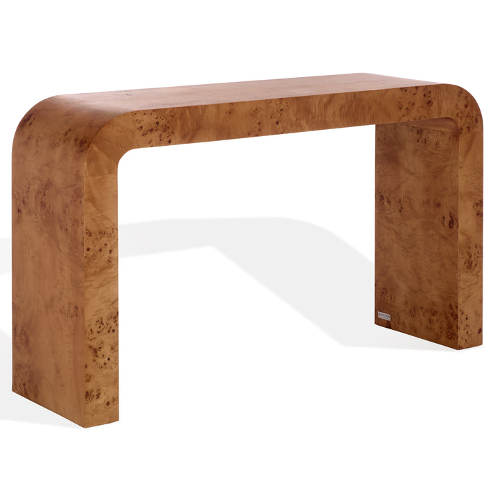 American Home Furniture Safavieh Couture Tessly Burl Veneer Console Table