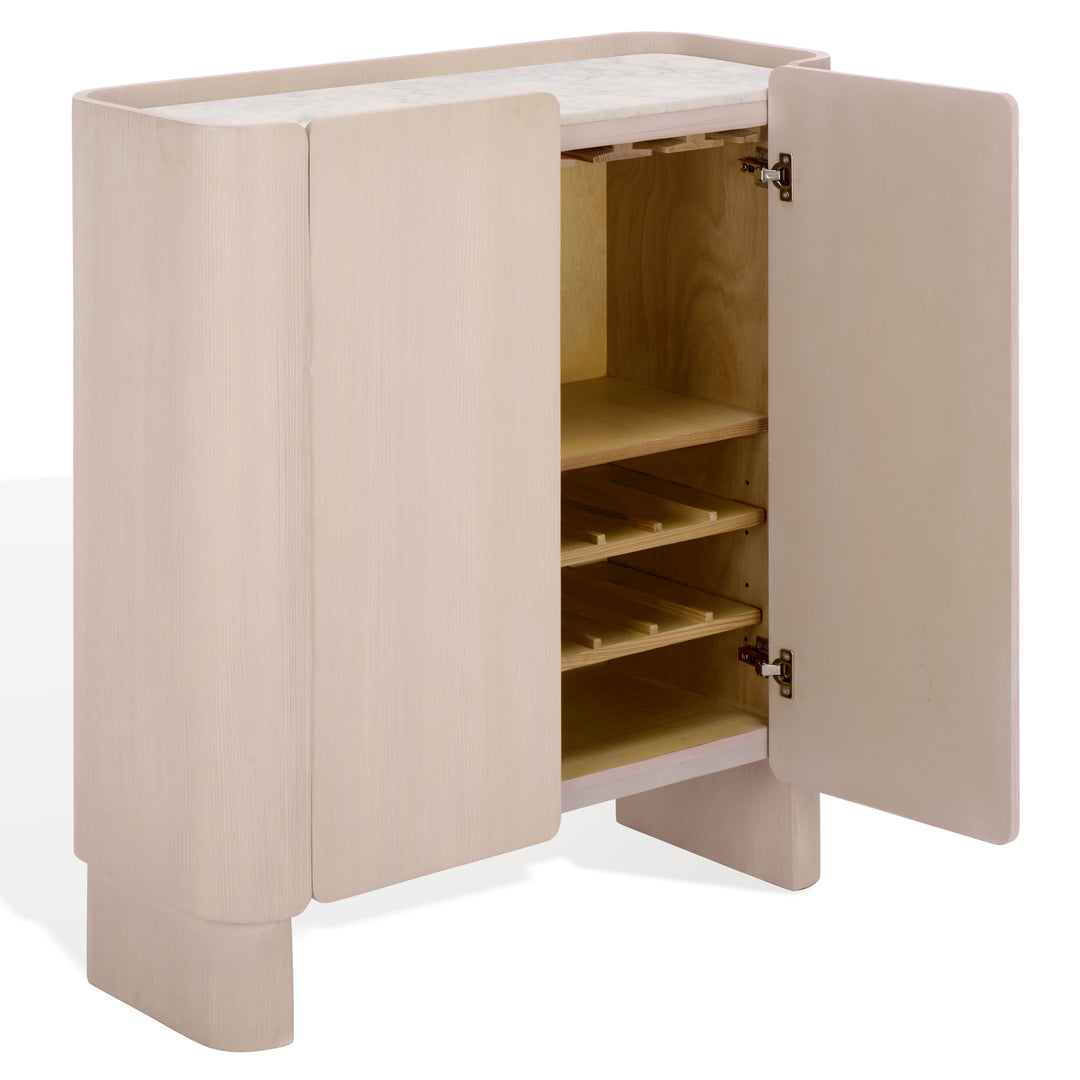 Safavieh Couture Alanabella Marble Bar Cabinet