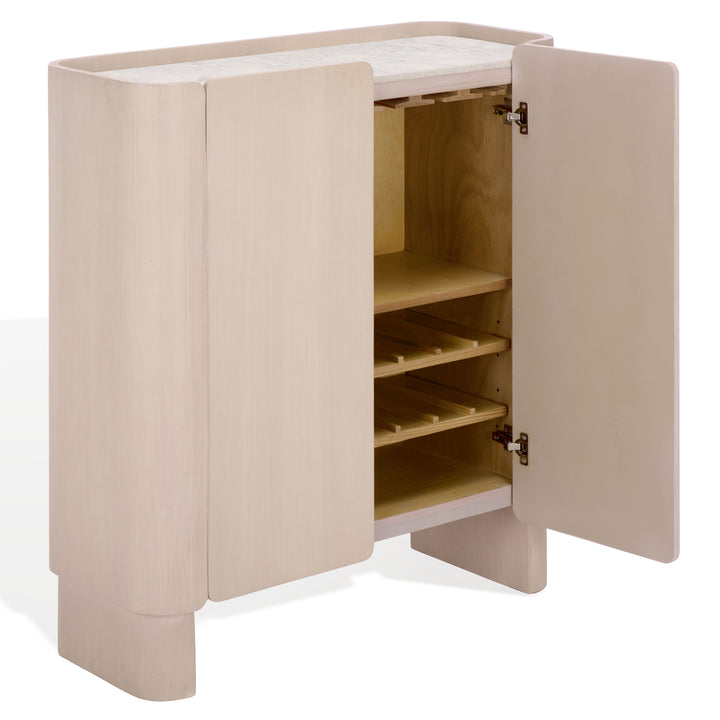 Safavieh Couture Alanabella Marble Bar Cabinet