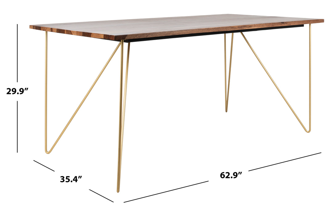 Walnut / Brass