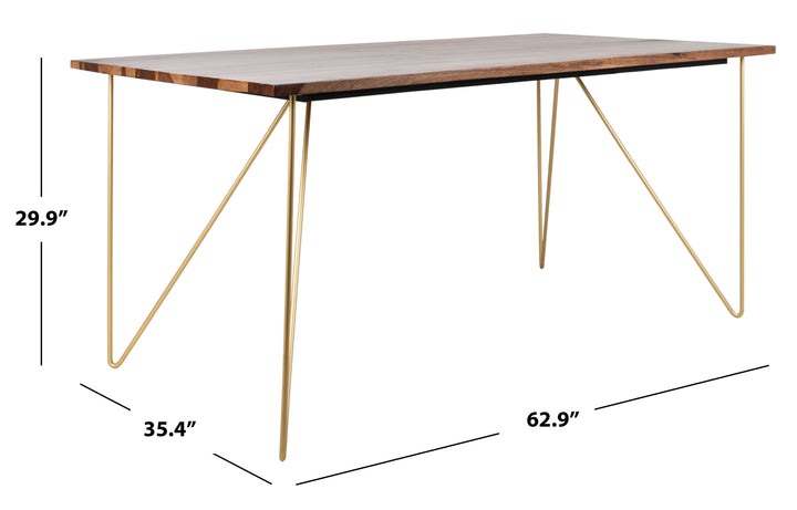 Walnut / Brass