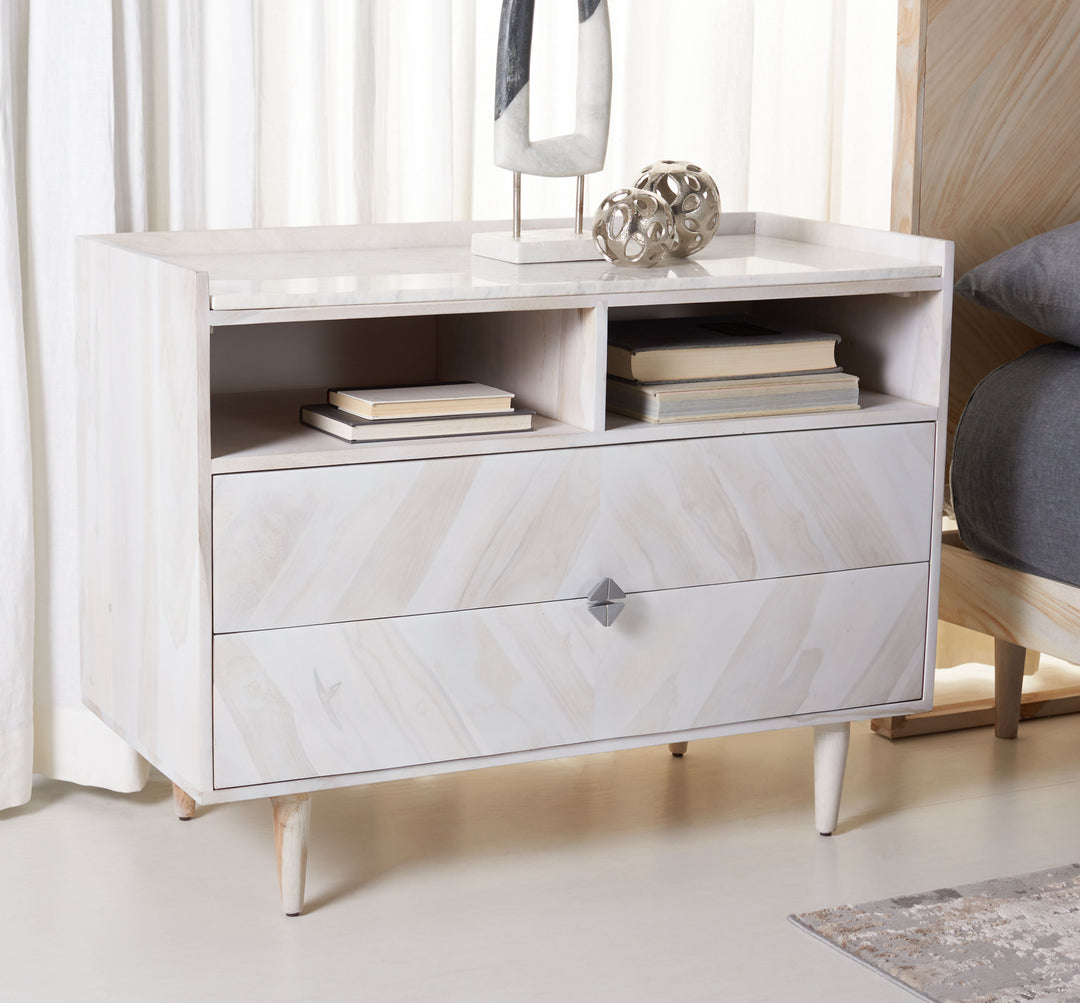 Cora Rose Herringbone Nightstand
