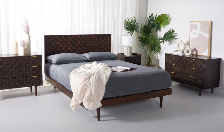American Home Furniture Safavieh Couture Zinnia Platform Bed