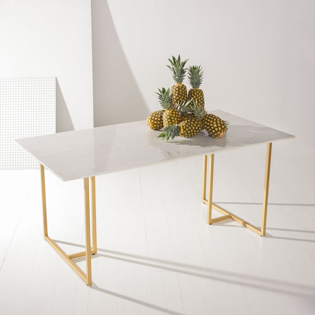 American Home Furniture Safavieh Couture Rosie Marble Top Dining Table