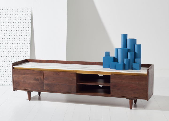 American Home Furniture Safavieh Couture Milana Marble Tv Stand