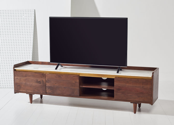 American Home Furniture Safavieh Couture Milana Marble Tv Stand