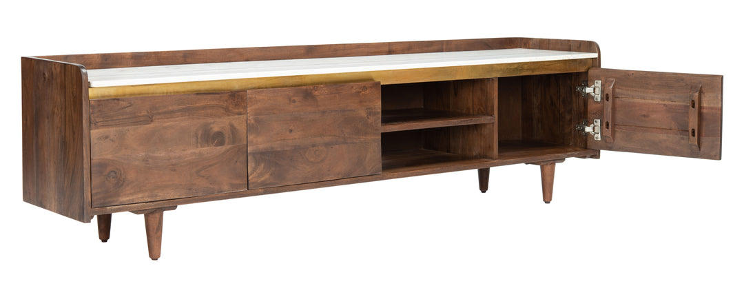 American Home Furniture Safavieh Couture Milana Marble Tv Stand