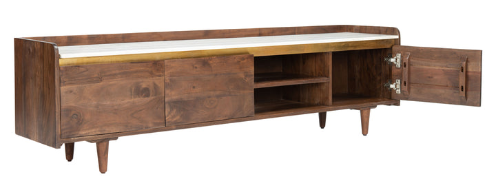 American Home Furniture Safavieh Couture Milana Marble Tv Stand