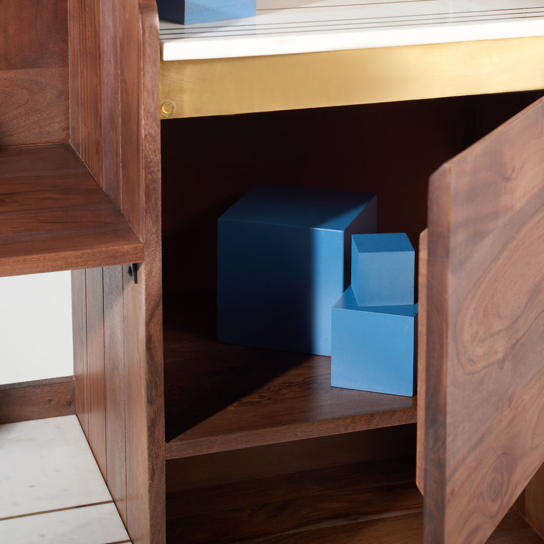 American Home Furniture Safavieh Couture Milana Marble Bookcase