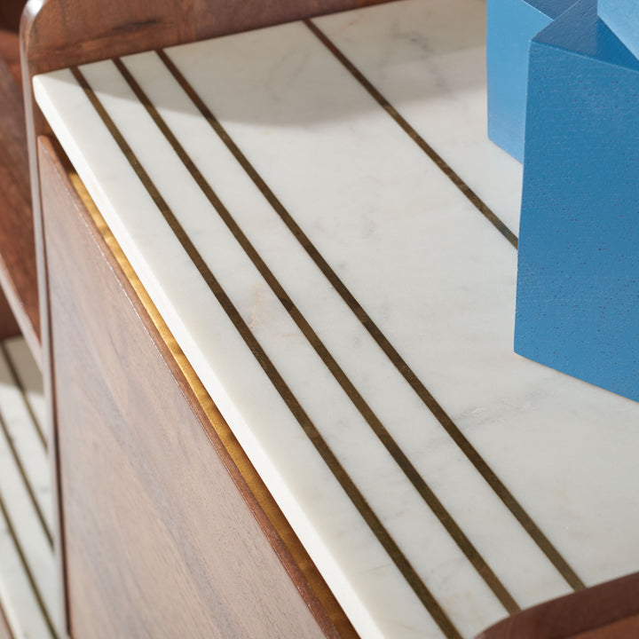 American Home Furniture Safavieh Couture Milana Marble Bookcase