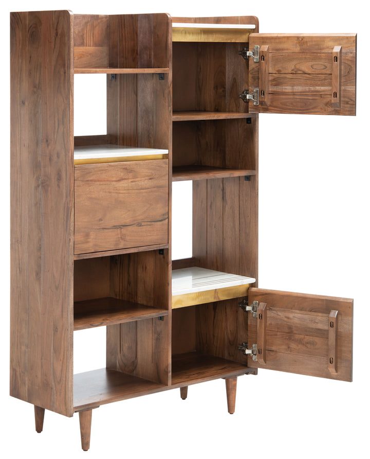 American Home Furniture Safavieh Couture Milana Marble Bookcase