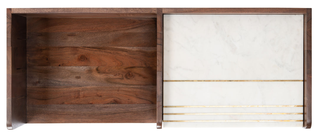 American Home Furniture Safavieh Couture Milana Marble Bookcase