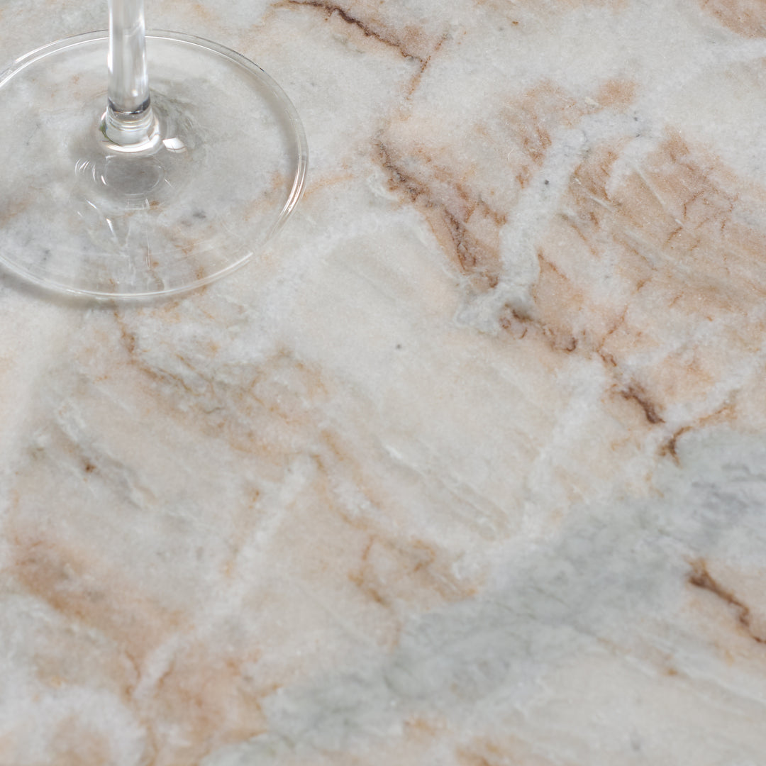 American Home Furniture Safavieh Couture Macklyn Square Marble Top Accent Table