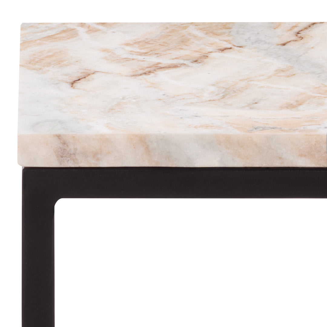 American Home Furniture Safavieh Couture Macklyn Square Marble Top Accent Table