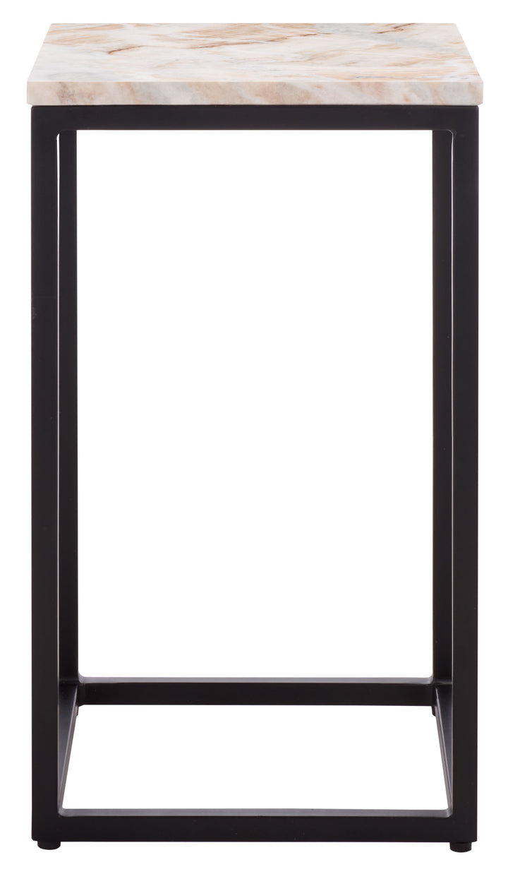 American Home Furniture Safavieh Couture Macklyn Square Marble Top Accent Table