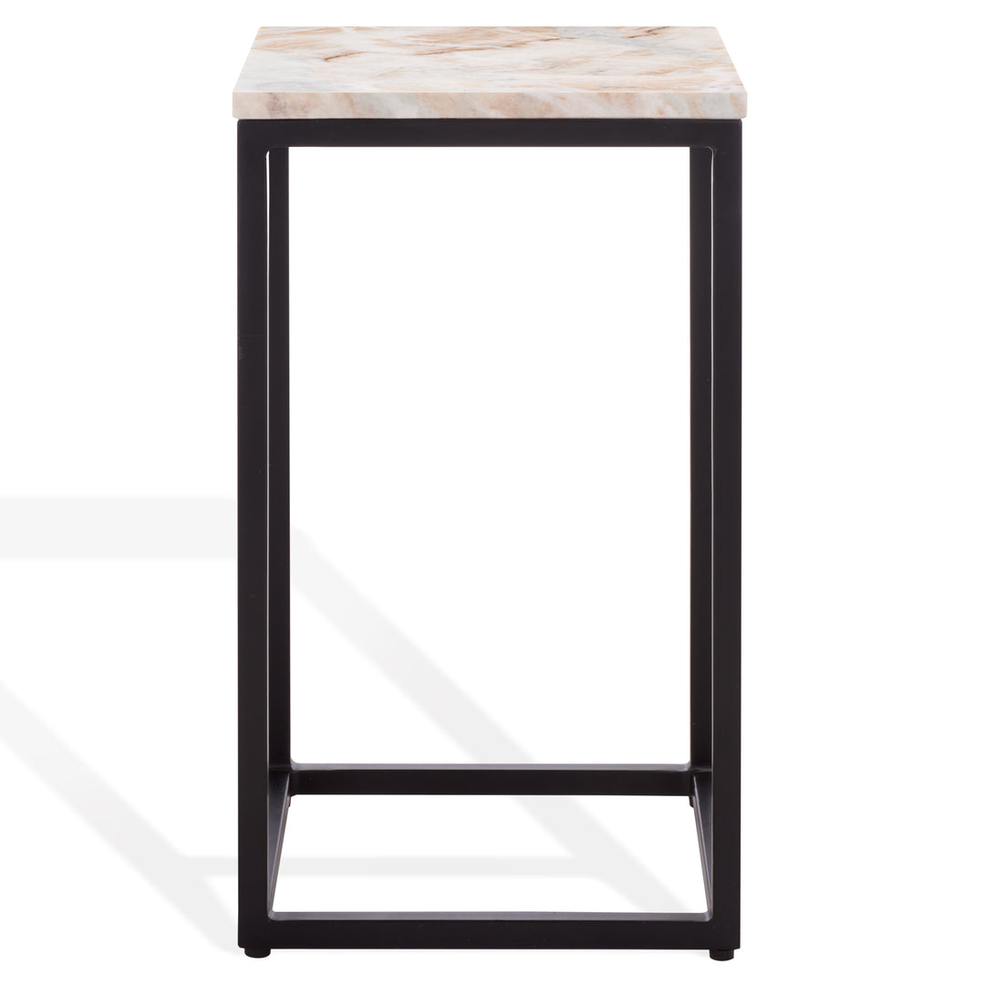 American Home Furniture Safavieh Couture Macklyn Square Marble Top Accent Table