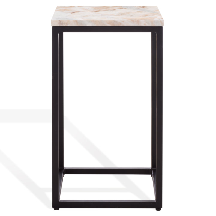 American Home Furniture Safavieh Couture Macklyn Square Marble Top Accent Table
