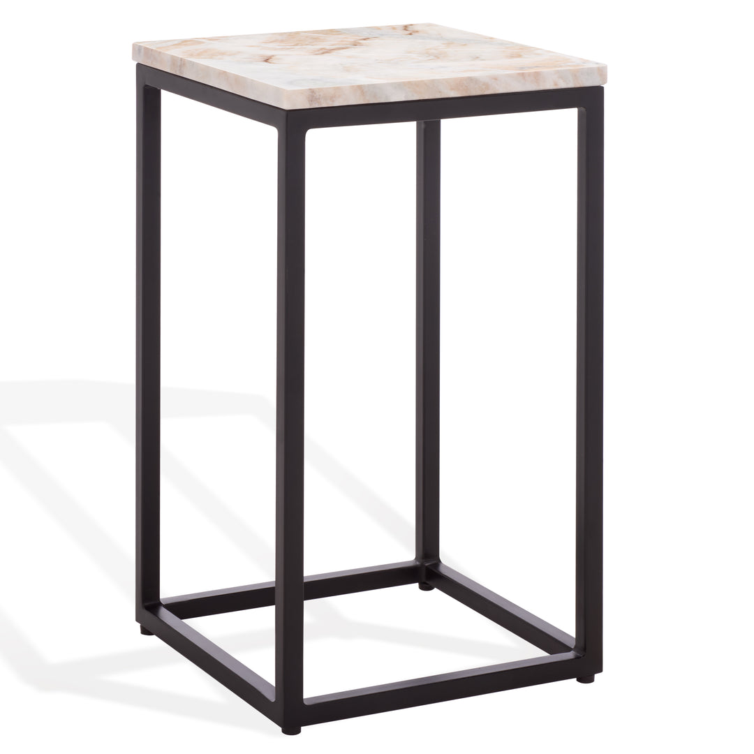 American Home Furniture Safavieh Couture Macklyn Square Marble Top Accent Table