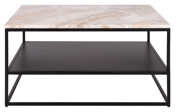 American Home Furniture Safavieh Couture Macklyn Square Marble Top Coffee Table