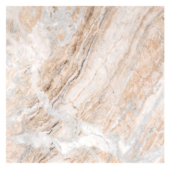 American Home Furniture Safavieh Couture Macklyn Square Marble Top Coffee Table