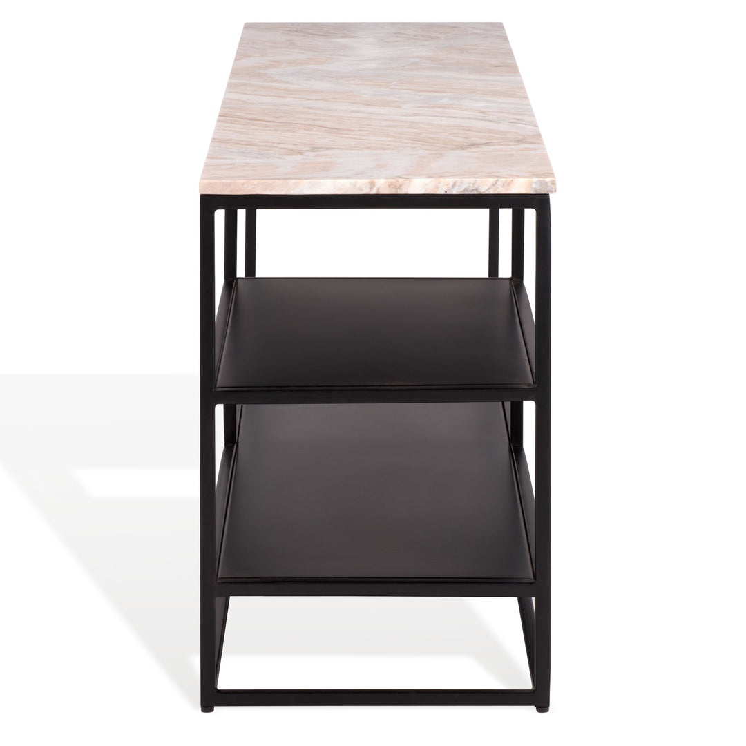 American Home Furniture Safavieh Couture Macklyn Rectangle Marble Top Console Table