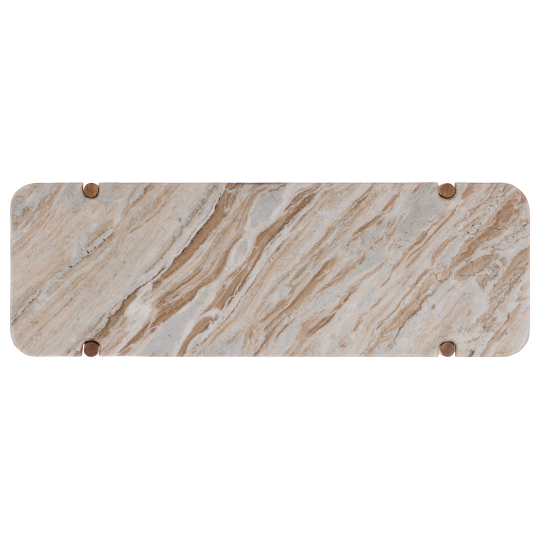 American Home Furniture Safavieh Couture Feliciabeth Marble And Wood Console Table