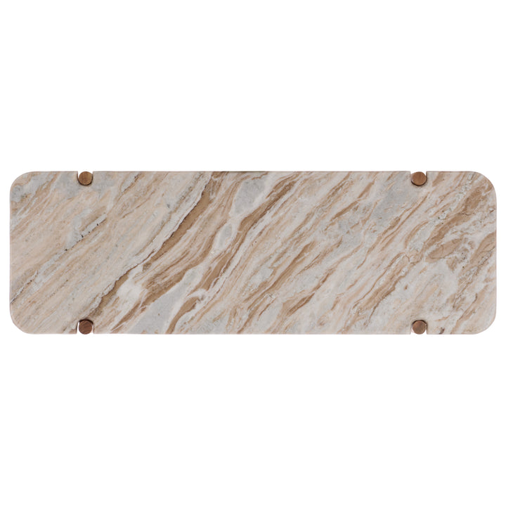 American Home Furniture Safavieh Couture Feliciabeth Marble And Wood Console Table