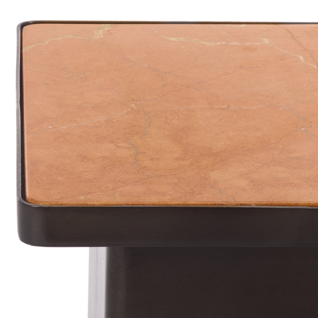 American Home Furniture Safavieh Couture Bellatressa Square Marble Top Accent Table