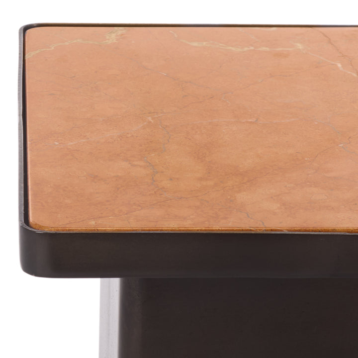 American Home Furniture Safavieh Couture Bellatressa Square Marble Top Accent Table