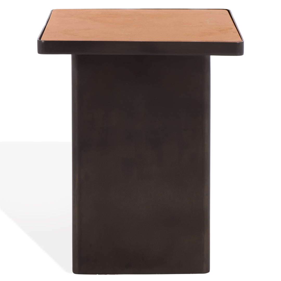 American Home Furniture Safavieh Couture Bellatressa Square Marble Top Accent Table