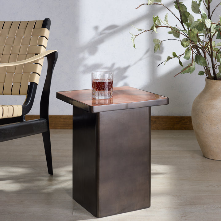 American Home Furniture Safavieh Couture Bellatressa Square Marble Top Accent Table