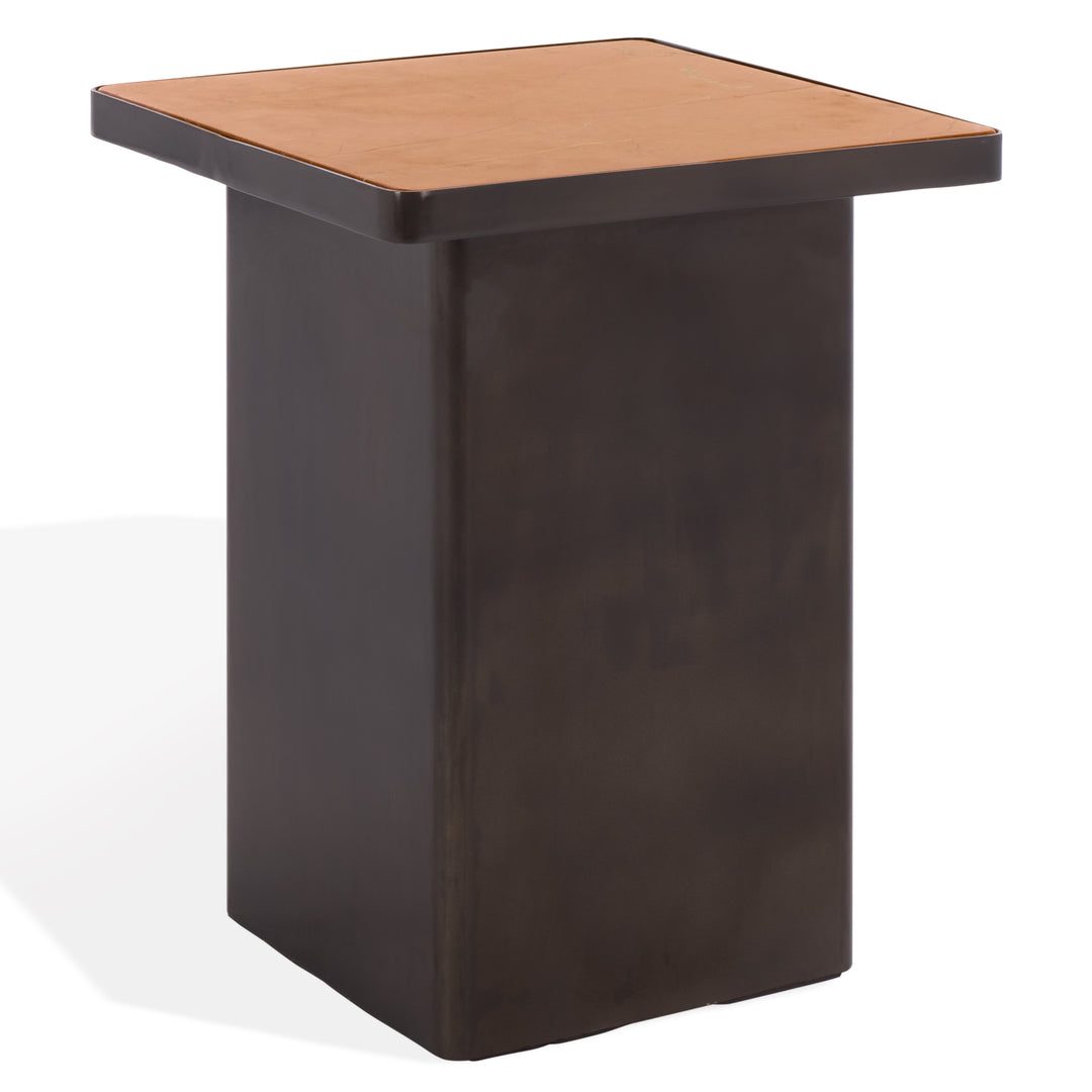 American Home Furniture Safavieh Couture Bellatressa Square Marble Top Accent Table