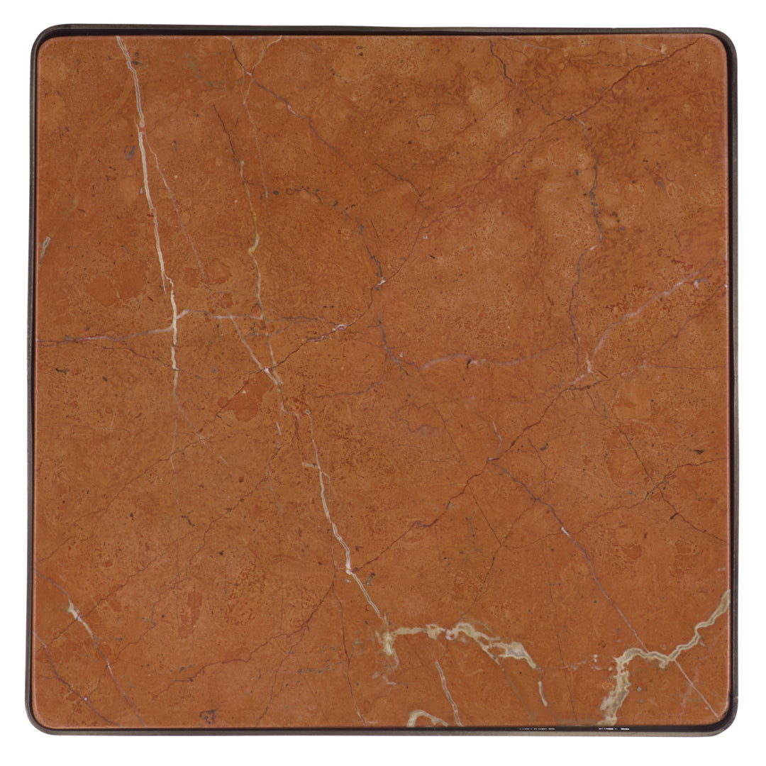 American Home Furniture Safavieh Couture Bellatressa Square Marble Top Accent Table