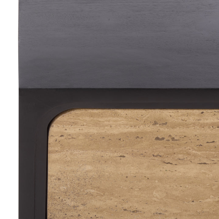 Safavieh Couture Halcyon Travertine Nightstand