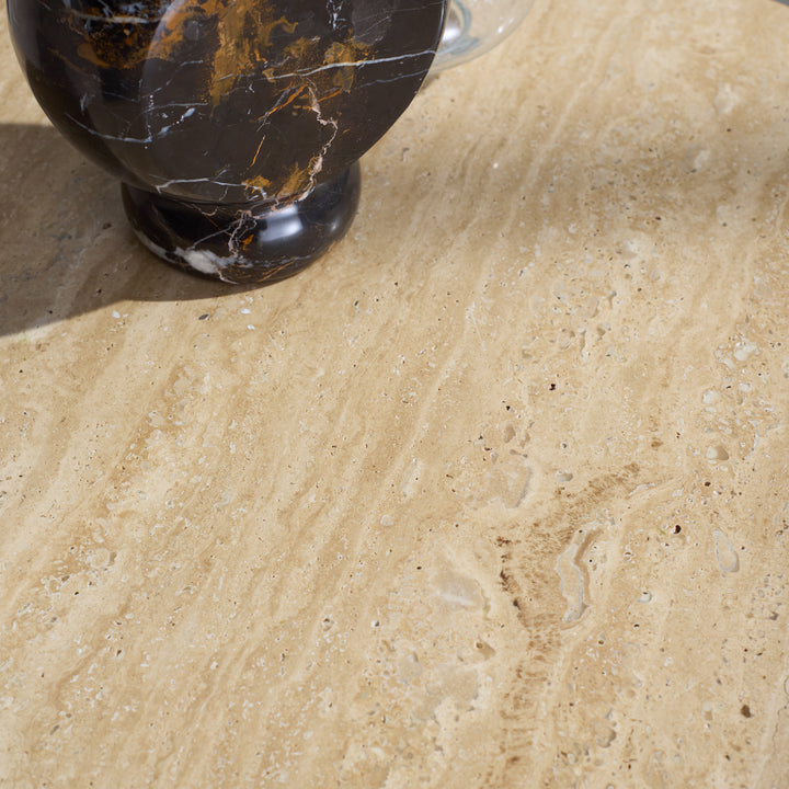 American Home Furniture Safavieh Couture Jennamira Travertine Top Accent Table