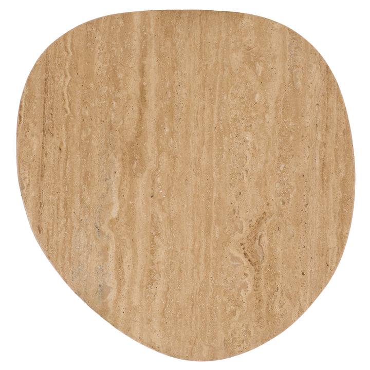 American Home Furniture Safavieh Couture Jennamira Travertine Top Accent Table