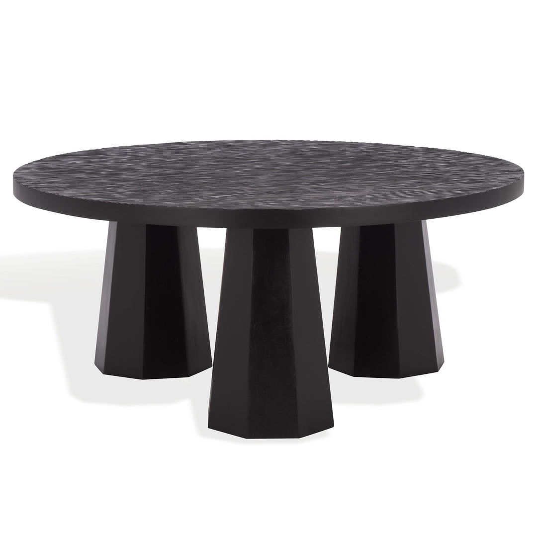 American Home Furniture Safavieh Couture Petraclara Wood 3 Leg Coffee Table