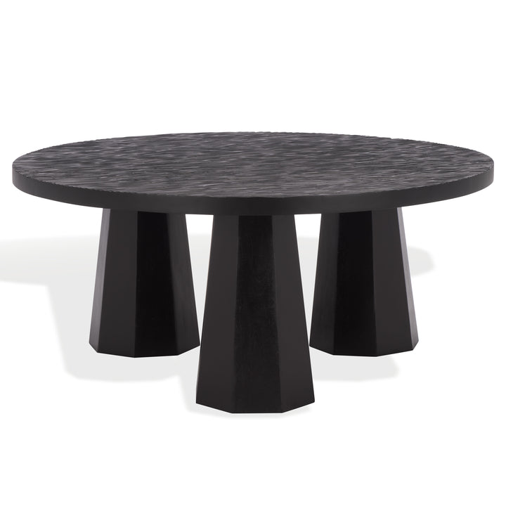 American Home Furniture Safavieh Couture Petraclara Wood 3 Leg Coffee Table