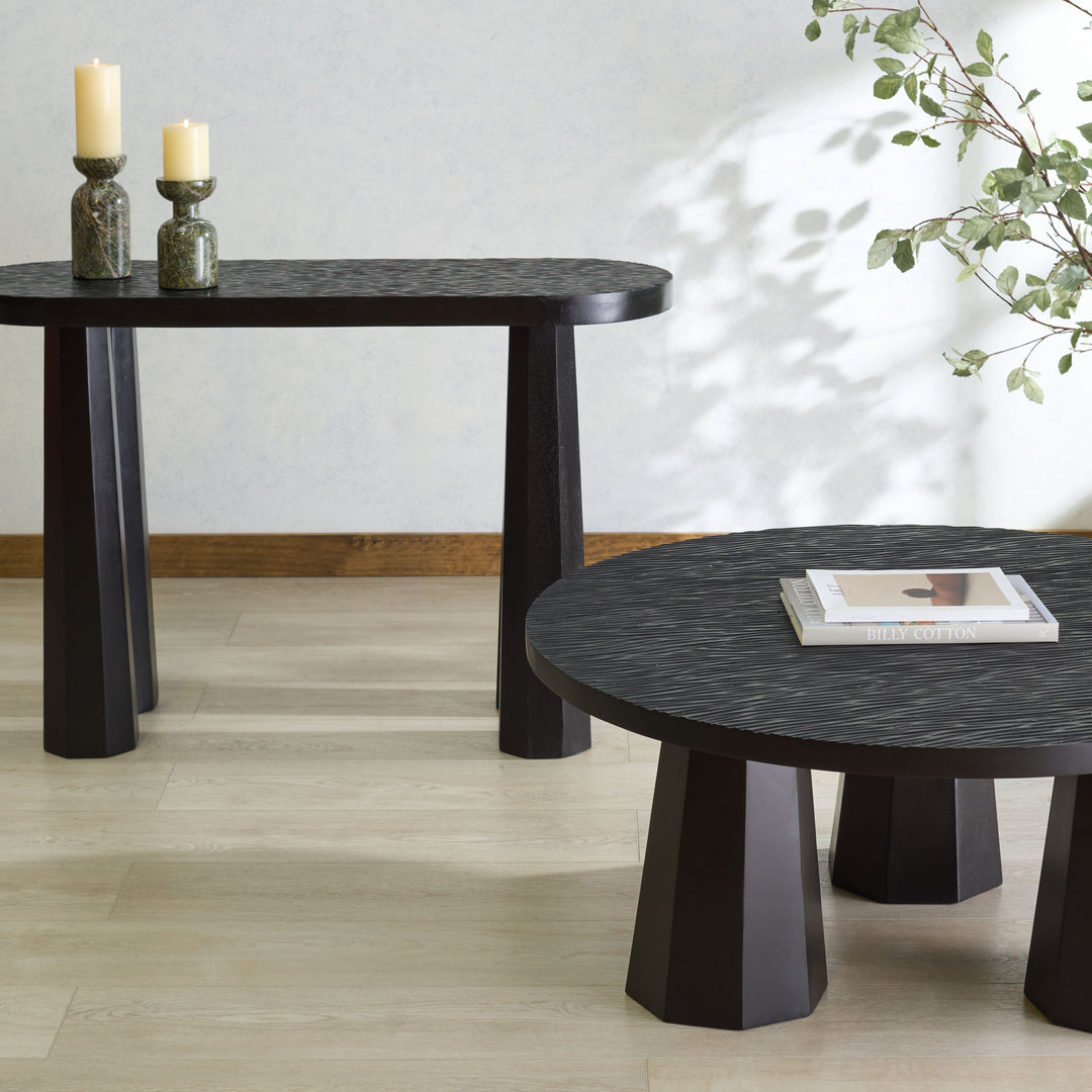 American Home Furniture Safavieh Couture Petraclara Wood 3 Leg Coffee Table