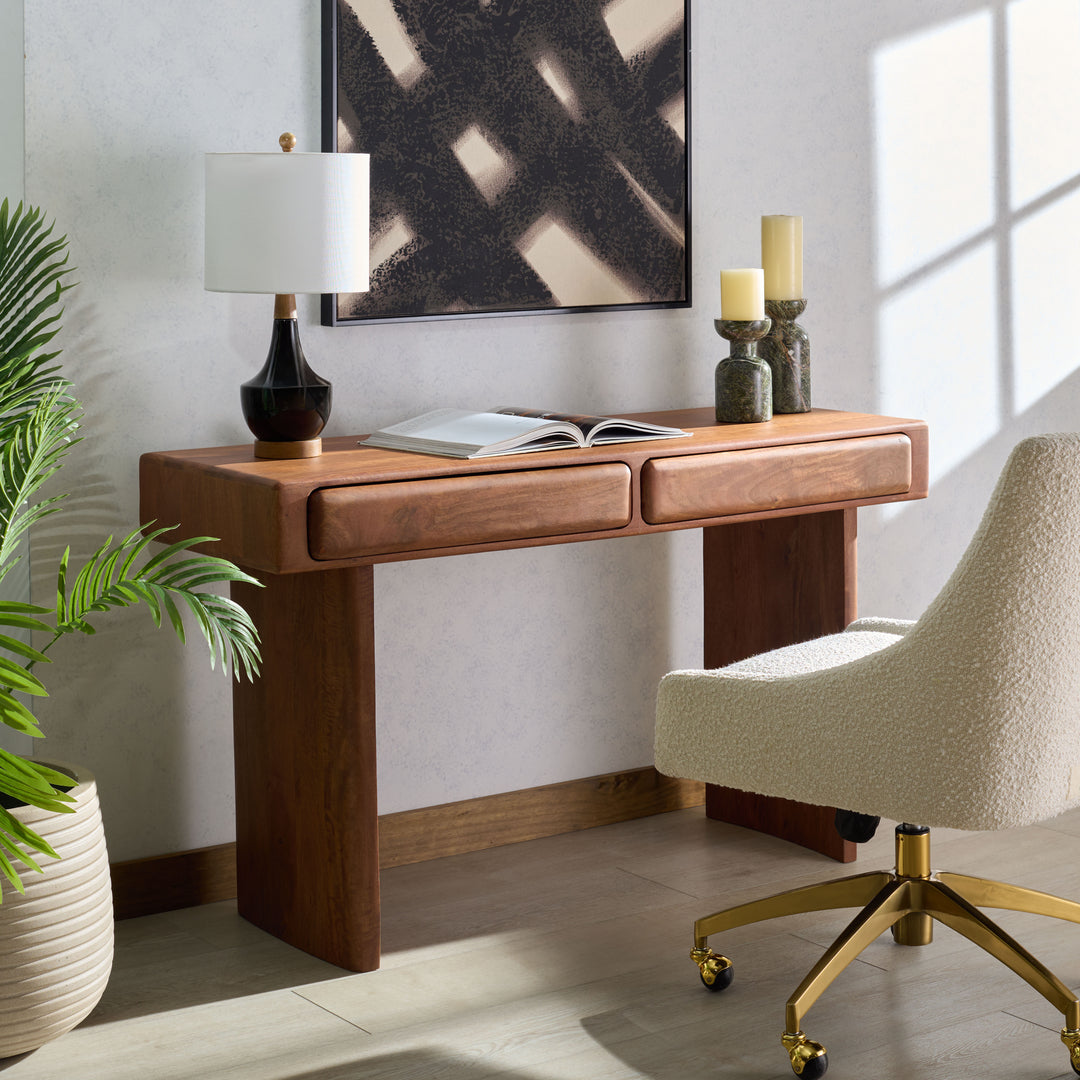 American Home Furniture Safavieh Couture Finley 2 Drawer Wood Desk